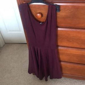 Cotton On Burgandy fit & flare dress
